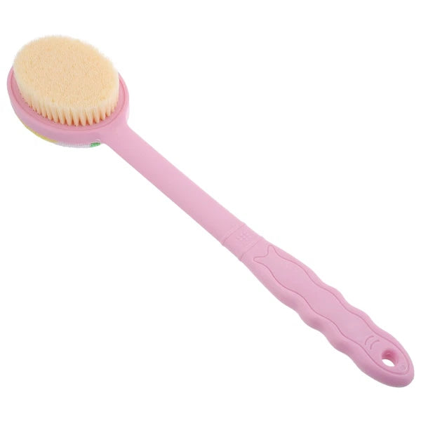 Shower Back Brush with Handle Non- Plastic Handle Back Scrubber Back Br