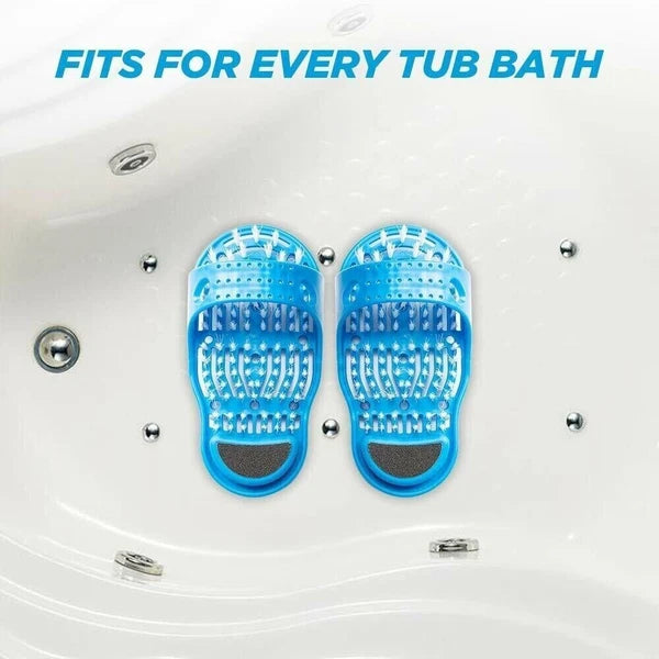 Foot Cleaner Scrubber Massager Shower Feet Washer Bath Exfoliating Brush Nonslip