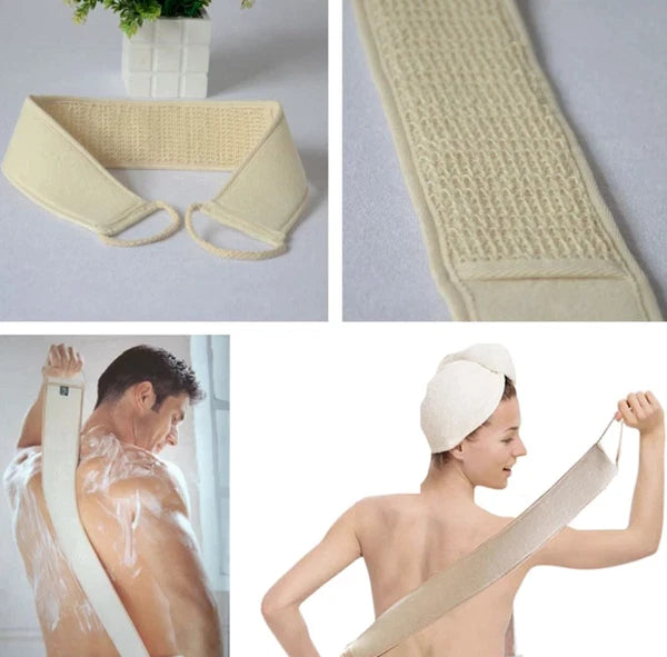 2X Exfoliating Loofah Loofa Back Strap Bath Shower Body Sponge Scrubber Brush