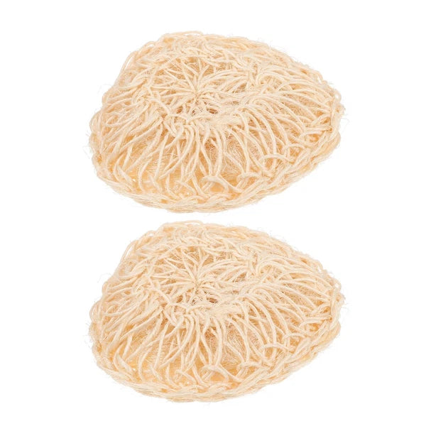 2 Pcs Sisal Bath Brush Scrubber for Body Women Mother Shower Dry