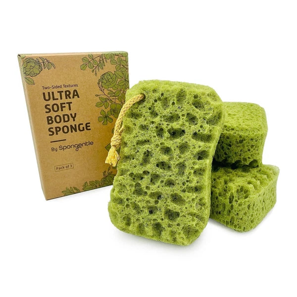 Spongentle Deep Cleansing Dual Texture Body Loofah Sponge