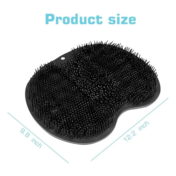 Shower Foot Scrubber Mat Back Washer Back Exfoliating Bath Wash Pad Wall Mounted