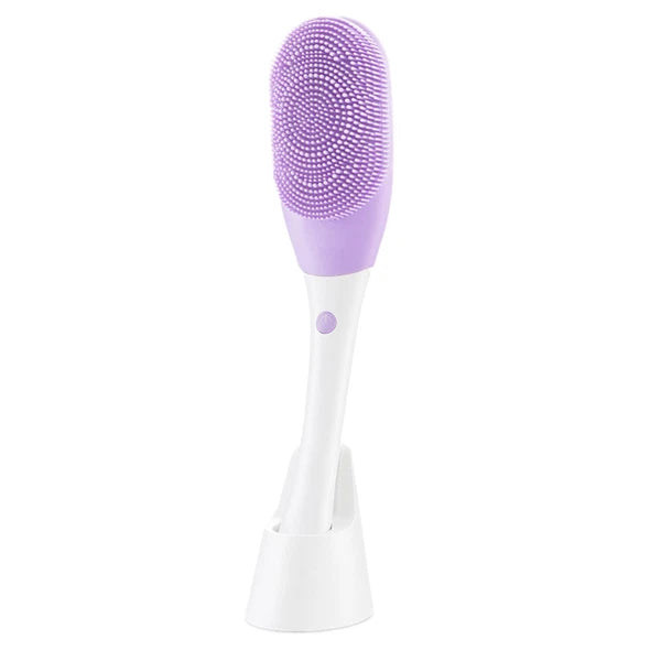 Electric Massage Body Bath Brush Silicone Shower Brush Waterproof Back Scrubber