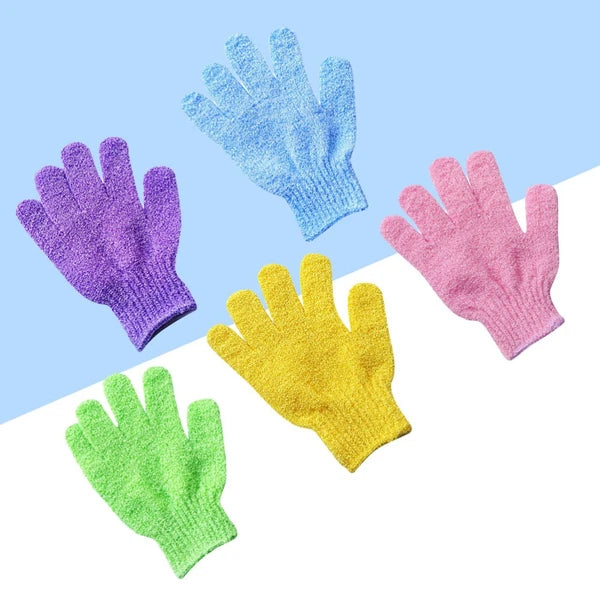 5 Pairs Bath Gloves Shower Sauna Scrubber Exfoliation Cleaning Exfoliating