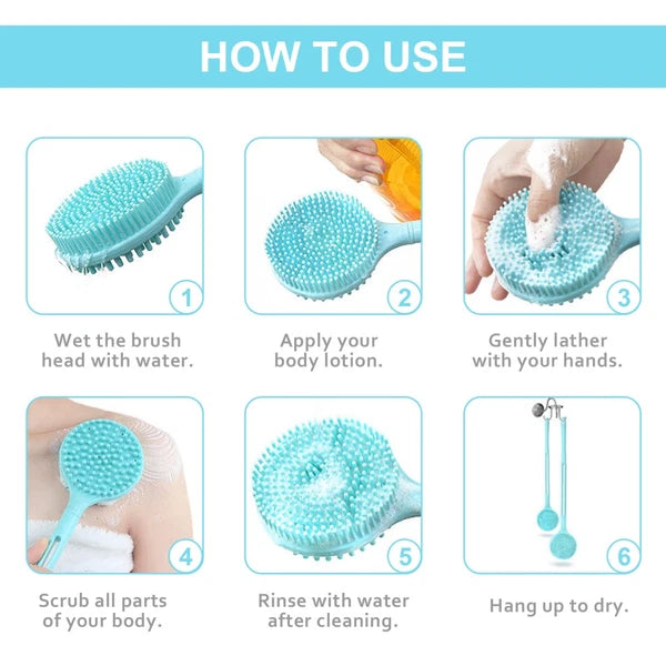 Bath Brush Body Shower Scrubber Exfoliating Tool Man for Bathing Accessories