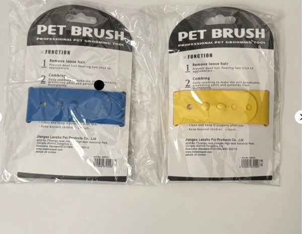 Silicon Bath Pet Body Brush Hair Shower Scrubber Gel Dispenser Soft Massager2PCS