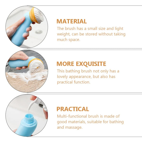 Pet Bath Brush Dog Massage Grooming Brushes for Dogs Wash Bathing Tool