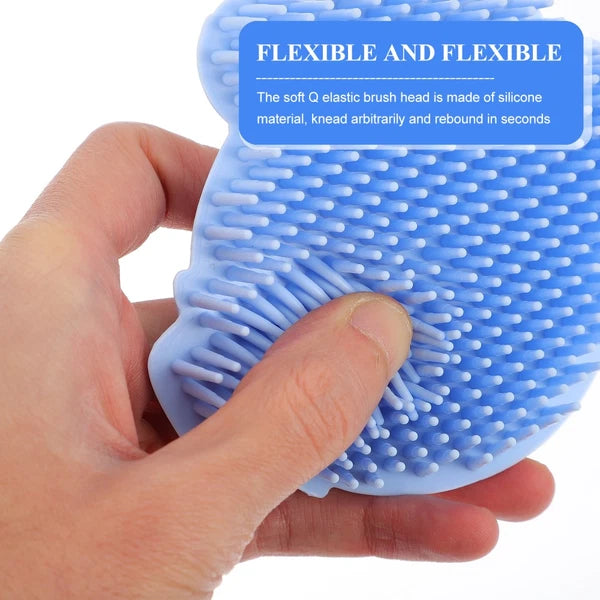 Comfortable Baby Bath Brush Silicone Baby Shower Brush Silicone Shower Scrubber