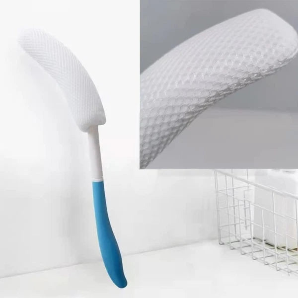 YF-ANEN Long Anti-Slip Curved Handle Bath Body Brush Bath Brush for Middle Ag...