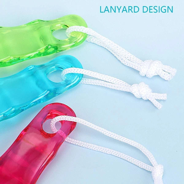 Bath Body Brush Soft Bristles Shower Back Scrubber Anti Slip Long Handle W/ Rope