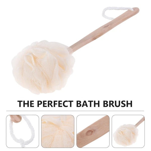 Bath Sponge Brush Long Handle Exfoliating Scrubber for Sensitive Skin Health