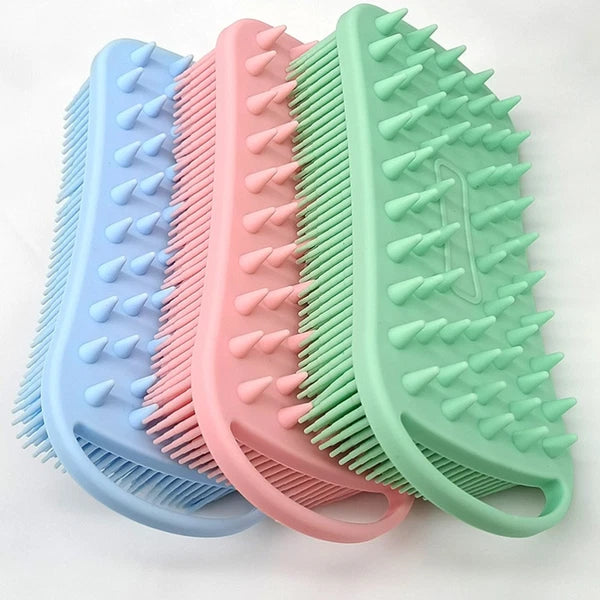 Silicone Body Scrubber Exfoliating Body Bath Brush Shower Brush Double Sided
