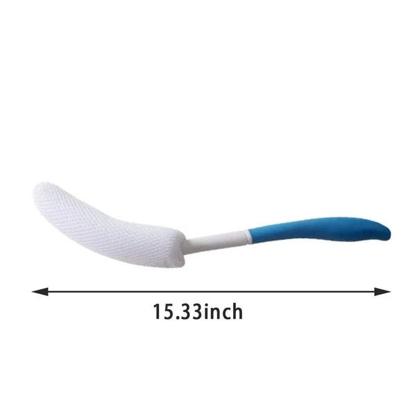 YF-ANEN Long Anti-Slip Curved Handle Bath Body Brush Bath Brush for Middle Ag...