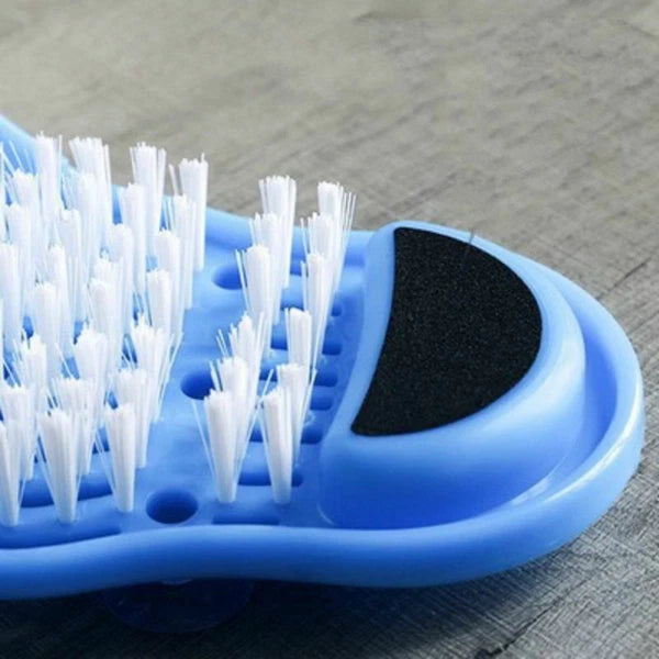 Plastic Bath Shoe Shower Brush Massager Slippers for Feet Pumice Stone Scrubber