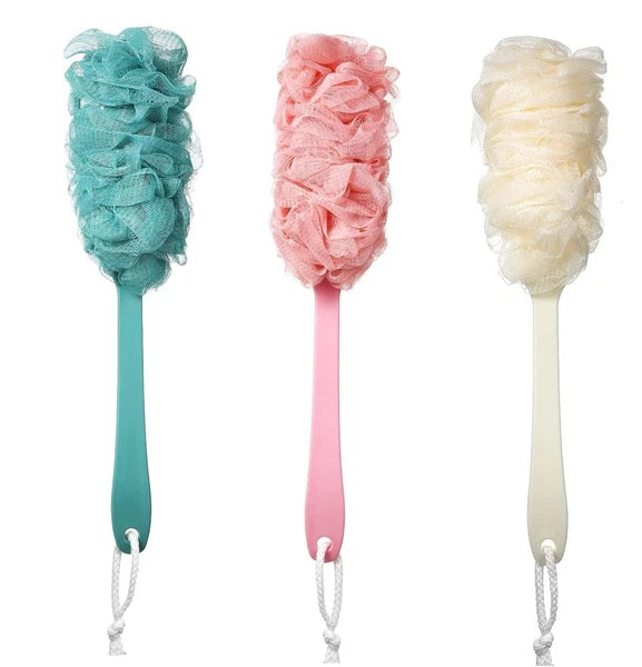 2x Back Scrubber for Shower Loofah Sponge Shower Brush Exfoliating & Long Handle