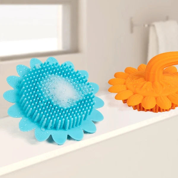 Shampoo Brush Durable Bath Brush for Baby Kids (Blue) baby hair brush