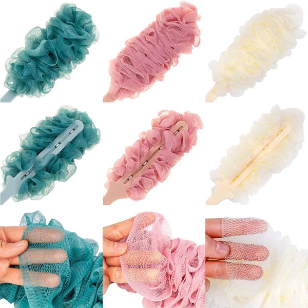 2x Back Scrubber for Shower Loofah Sponge Shower Brush Exfoliating & Long Handle
