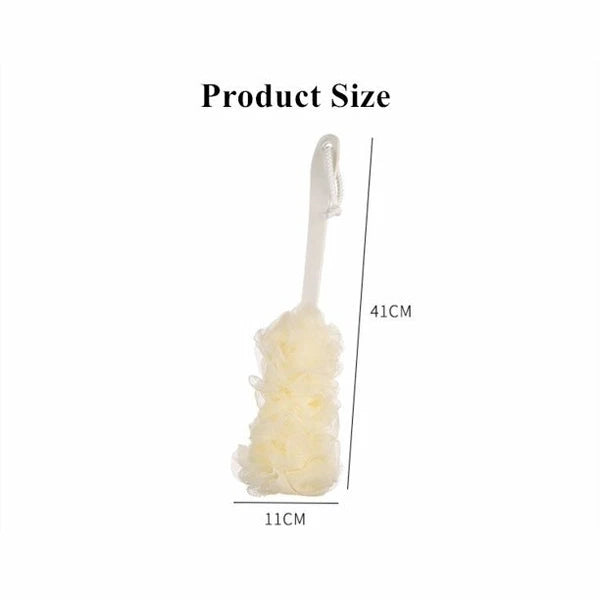 Long Handle Bath Brush Back Scrubber for Shower Loofah Sponge Body Back Brush