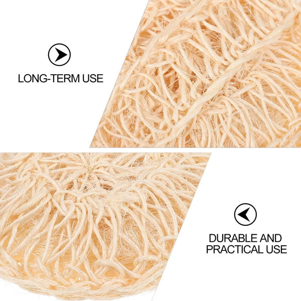 2 Pcs Sisal Bath Brush Scrubber for Body Women Mother Shower Dry