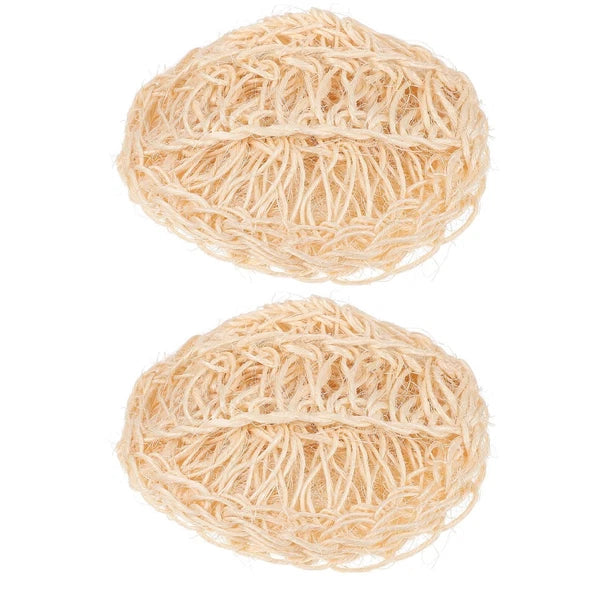 2 Pcs Sisal Bath Brush Mother Man Bathing Accessories Body Scrubber