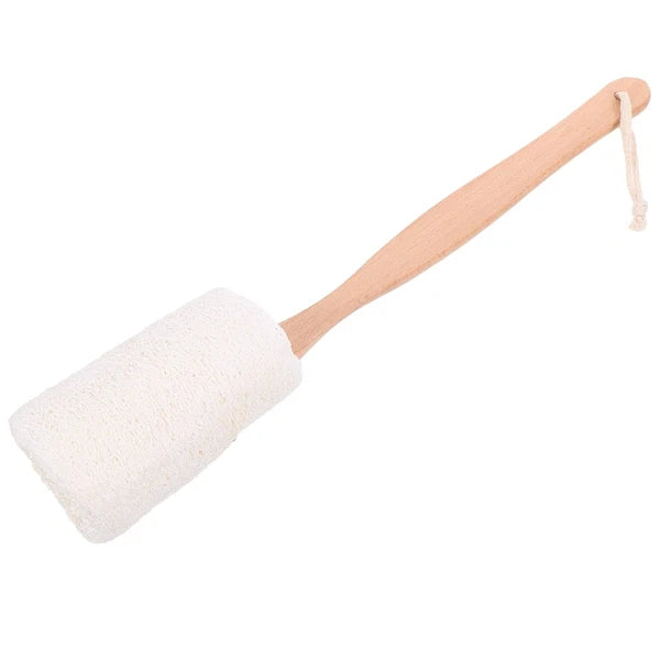 Natural Loofah Bath Brush Handle Exfoliating Back Scrubber
