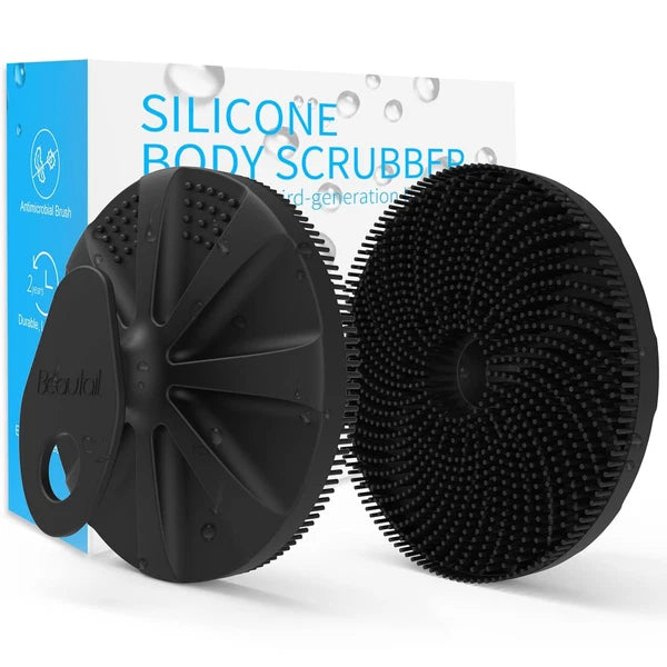 Silicone Body Scrubber Shower Bath Brush, More Hygienic than Traditional Loofah,