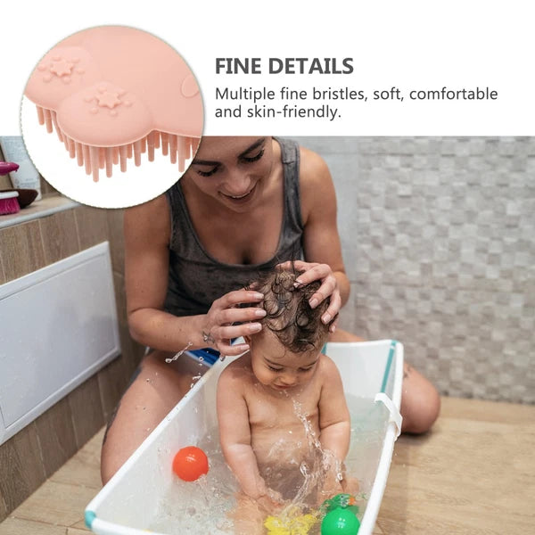 2 Pieces Baby Bath Brush Newborn Toddler Scrubber Body Brushes Shower