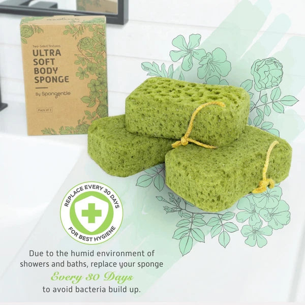 Spongentle Deep Cleansing Dual Texture Body Loofah Sponge