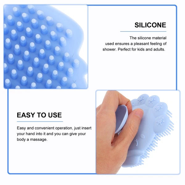 Comfortable Baby Bath Brush Silicone Baby Shower Brush Silicone Shower Scrubber