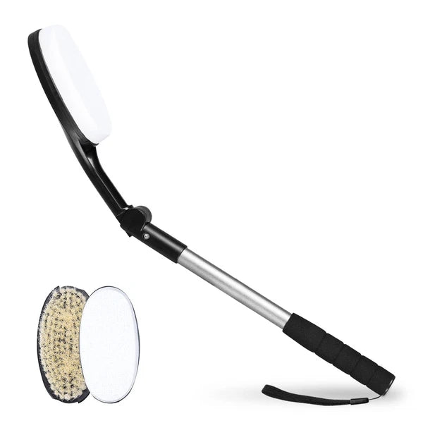 Body Brush for Back, Long Handle Bath Brush for Showering, Adjustable Head Ba...