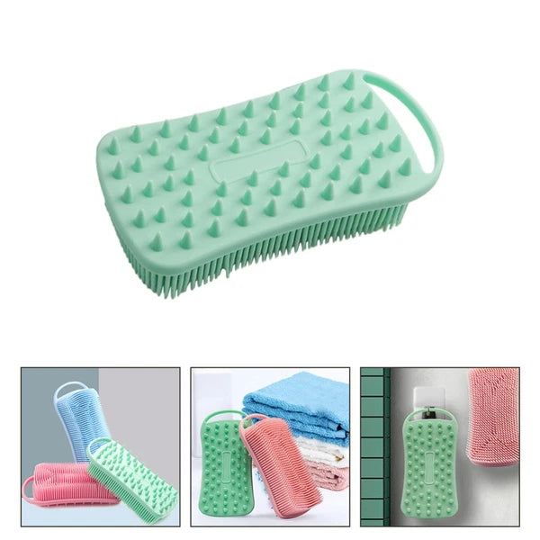 Silicone Body Scrubber Exfoliating Body Bath Brush Shower Brush Double Sided