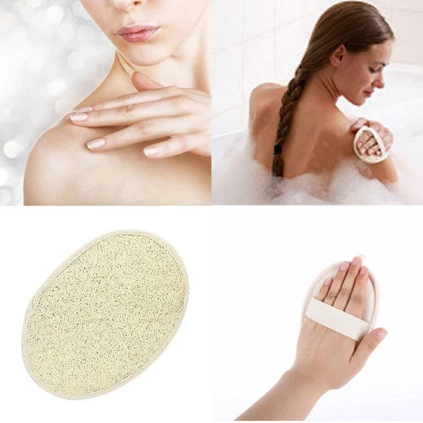 1-5X Body Scrubber Brush Exfoliating Natural Loofah Pad Luffa Shower Sponge Bath