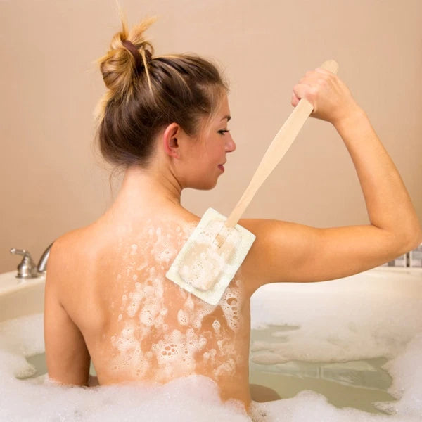 Loofah Bath Brush Exfoliating Scrubber Back for Shower Miss Work