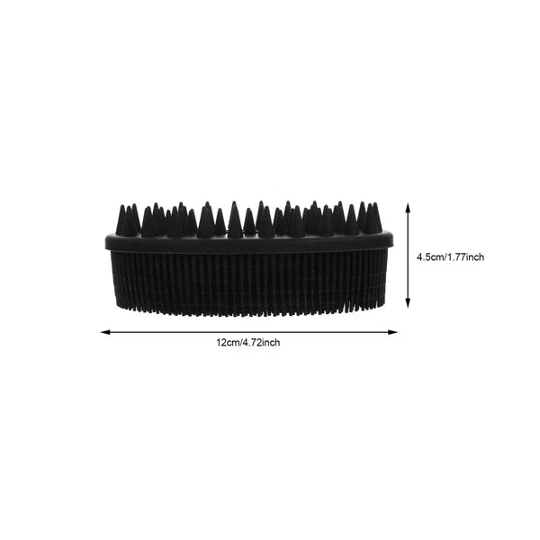 2 Pcs Bath Brush Removable Silicone Body Scrubber Shower