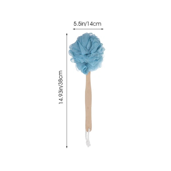 2 Pcs Bath Brush Exfoliating Shower Brushes Man Long Handles for Elderly