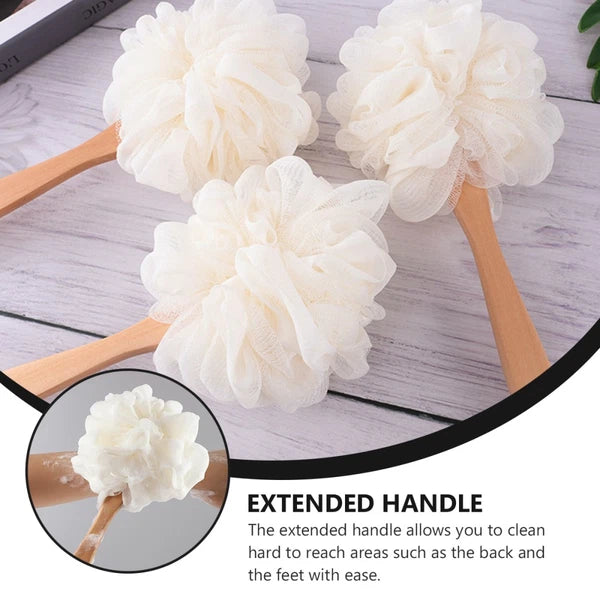 Bath Sponge Brush Long Handle Exfoliating Scrubber for Sensitive Skin Health