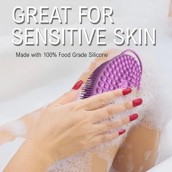 Brand New Avilana Exfoliating Silicone Body Scrubber, Light Gray. FREE SHIPPING