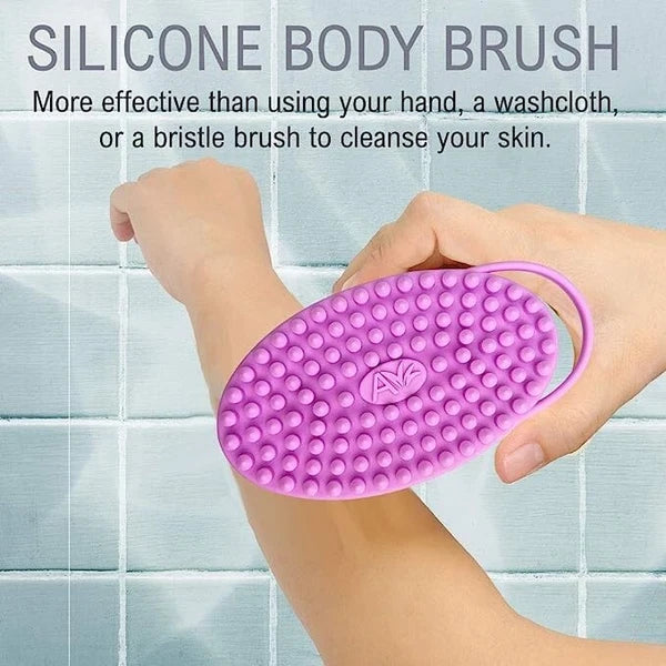 Brand New Avilana Exfoliating Silicone Body Scrubber, Light Gray. FREE SHIPPING