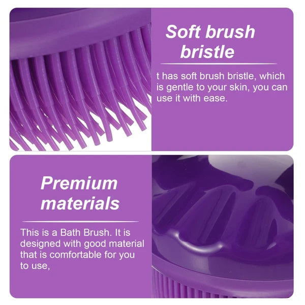 Bath Brush Body Exfoliator Back Shower Scrubber Man Silicone Bathing for