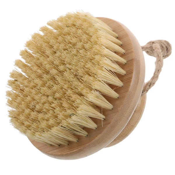 Bamboo Bath Brush Exfoliating Bath Shower Scrubber for Back Body Dead Skin
