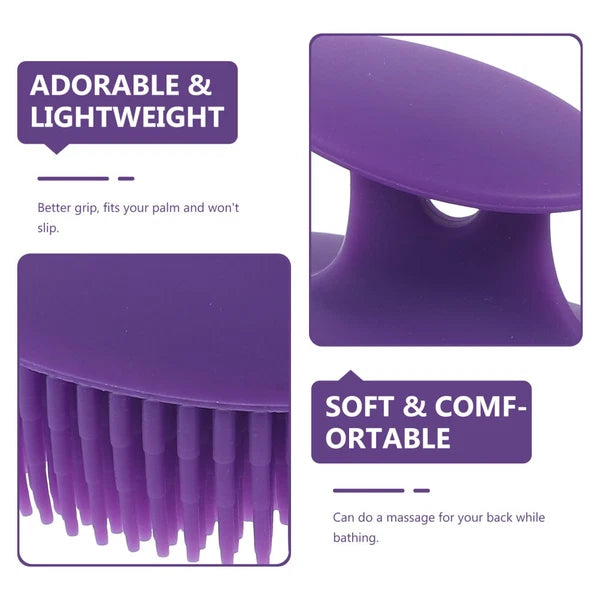 Bath Brush Silicone Exfoliator Travel Bathing Scrubber Soft Body