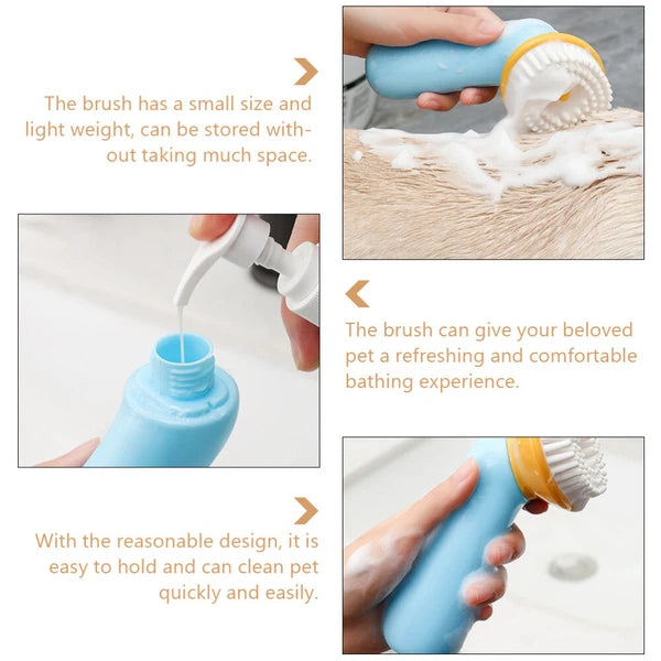 Pet Bath Brush Dog Massage Grooming Brushes for Dogs Wash Bathing Tool