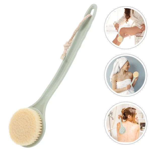 Shower Brush Long Handle Body Scrubber Back Cleaning Brush Bathing Tool for