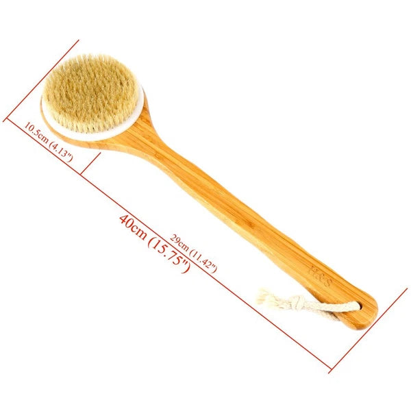 H&S Body and Back Scrubber Brush - Long Handle Bath and Shower Body Brusher -