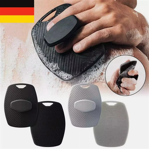 New Shower Massager Body Scrub Silicone Bristles Bath Brush Washing Scrubber_-